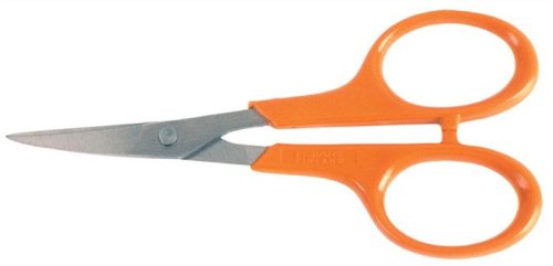 FISKARS Olló, körömvágó, 10 cm, hajlított, FISKARS "Classic", narancssárga