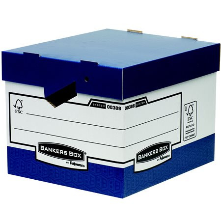 FELLOWES Archiválókonténer, karton, ergonomikus fogantyúkkal "BANKERS BOX® by FELLOWES®"