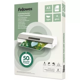  FELLOWES Meleglamináló fólia, 80 mikron, A3, fényes, 100 db, FELLOWES "Light"