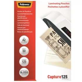   FELLOWES Meleglamináló fólia, 125 mikron, A2, fényes, 50 db, FELLOWES