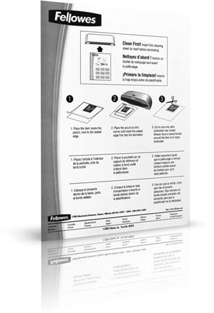 FELLOWES Hordozó- és tisztítókarton lamináláshoz, A4, FELLOWES