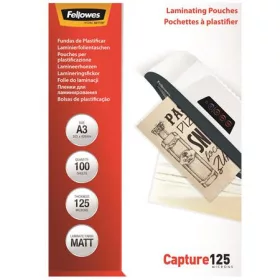   FELLOWES Meleglamináló fólia, 125 mikron, A3, matt, 100 db, FELLOWES