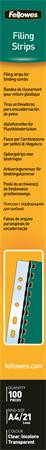 FELLOWES Előrelyukasztott lefűzőcsíkok műanyagspirállal bekötött dokumentumokhoz, A4, FELLOWES