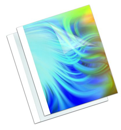 FELLOWES Hőkötőborító, 1,5 mm, 170 g, 1-10 lap, matt, A4, FELLOWES "Coverlight", fehér