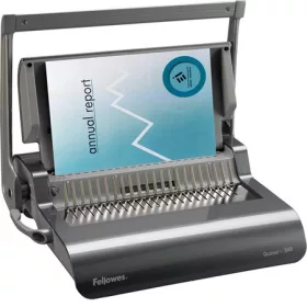   FELLOWES Spirálozógép, műanyag spirálkötéshez, manuális, 500 lap, FELLOWES "Quasar+"