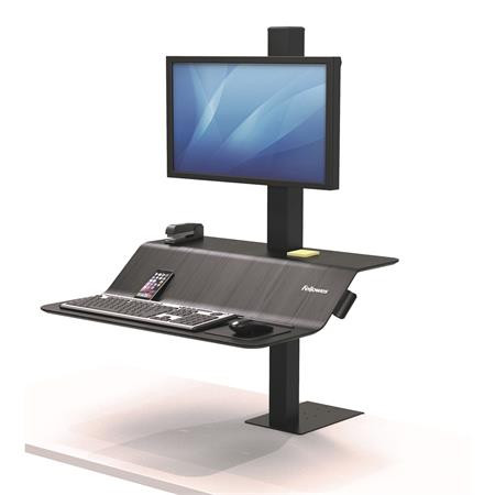 FELLOWES Ülő/álló munkaállomás, FELLOWES, "Lotus™ VE", egy monitorhoz