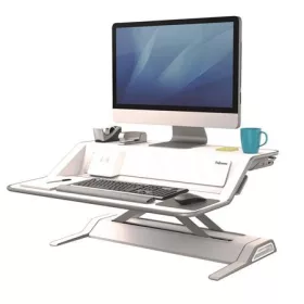   FELLOWES Ülő/álló munkaállomás, FELLOWES, "Lotus™ DX", fehér