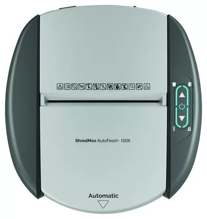 REXEL Iratmegsemmisítő, mikrokonfetti, 150 lap, REXEL "ShredMax AutoFeed+ 150M P5"