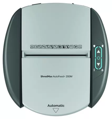 REXEL Iratmegsemmisítő, mikrokonfetti, 200 lap, REXEL "ShredMax AutoFeed+ 200M P5"