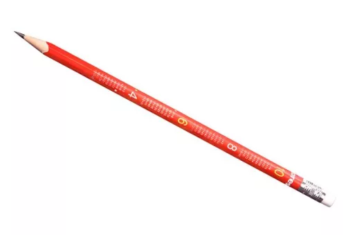 KORES Grafitceruza radírral, HB, háromszögletű, KORES "Mathmagic"