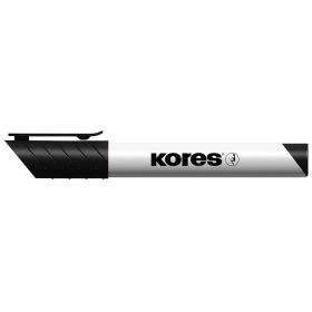   KORES Tábla- és flipchart marker, 3 mm, kúpos, KORES "K-Marker XW1", fekete