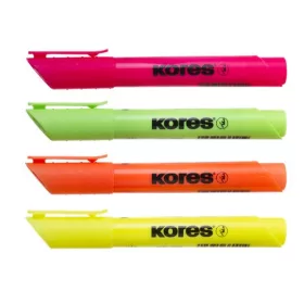  KORES Szövegkiemelő készlet, 0,5-5 mm, KORES "High Liner Plus", 4 különböző szín