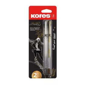   KORES Zseléstoll készlet, 1,0 mm, kupakos, háromszögletű, KORES "K11", arany/ezüst