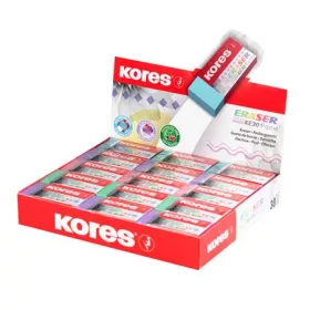   KORES Radír display, KORES "KE-30", pasztell színek