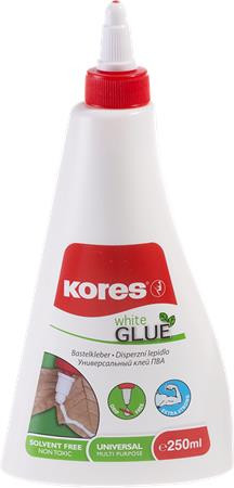 KORES Hobbiragasztó, 250 ml, KORES "White Glue"