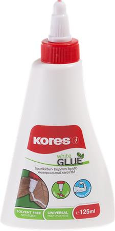 KORES Hobbiragasztó, 125 ml, KORES "White Glue"