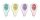 KORES Hibajavító roller, 4,2 mm x 8 m, KORES "2WAY Pastel", vegyes pasztell színekben