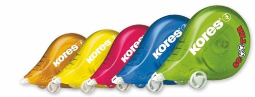 KORES Hibajavító roller, 4,2 mm x 8 m, KORES "Scooter", vegyes színek