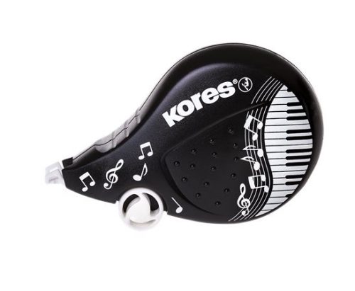 KORES Hibajavító roller, 4,2 mm x 8 m, KORES "Scooter Black&White", vegyes