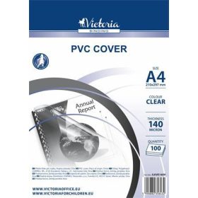   VICTORIA OFFICE Előlap, A4, 140 mikron, VICTORIA OFFICE, víztiszta