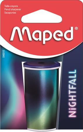 MAPED Hegyező, egylyukú, tartályos, MAPED "Nightfall", metálfényű