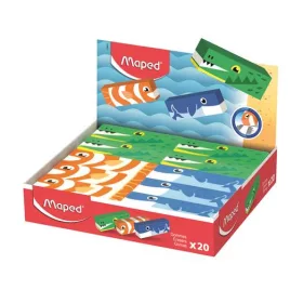   MAPED Radír display, állatos, MAPED „Animals”, vegyes minták