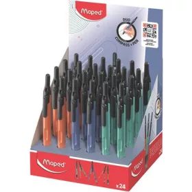   MAPED Körző display, heggyel, 2in1, ceruzává alakítható, MAPED „Compass Pen”, vegyes színek