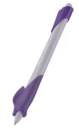MAPED Írástanuló rollertoll, 0,7 mm, radírozható, MAPED "KIDY Learn MAGIC", nyuszi, lila, 12 db