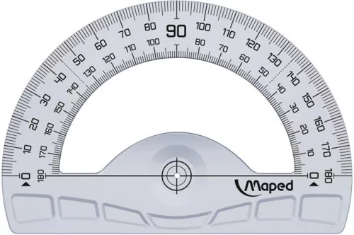 Szögmérő  műanyag 180° MAPED "Geometric"