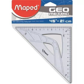   MAPED Háromszög vonalzó, műanyag, 45°, 14 cm, MAPED "Geometric"