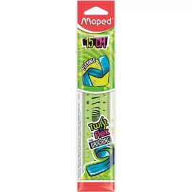   MAPED Vonalzó, műanyag, törhetetlen, 15 cm, MAPED "Twist'n Flex"