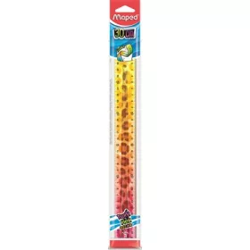   MAPED Vonalzó, műanyag, törhetetlen, 30 cm, MAPED "Twist'n Flex Decor Animals", vegyes színek