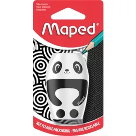   MAPED Hegyező, egylyukú, tartályos, MAPED "Shakky Fancy", panda és pingvin, vegyes formák