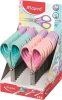 MAPED Olló display, iskolai, 13 cm, MAPED "Essentials Soft Pastel", pasztell színek