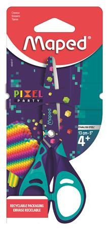 MAPED Olló, iskolai, 13 cm, MAPED "Pixel Party"