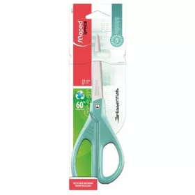   MAPED Olló, irodai, 21 cm, MAPED "Essentials Green", türkizkék