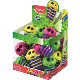   MAPED Hegyező display, kétlyukú, tartályos, MAPED "Croc Croc", kukac, vegyes színek