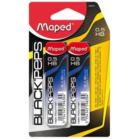   MAPED Grafitbél, 0,5 mm, HB, 2x12 szálas, MAPED "Black Peps"