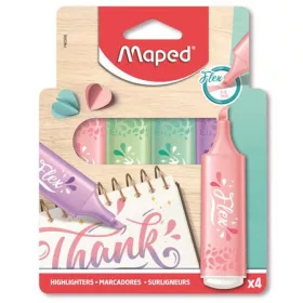   MAPED Szövegkiemelő készlet, 1-5 mm, MAPED "Fluo Peps Flex Pastel", pasztell szín, vegyes készletek