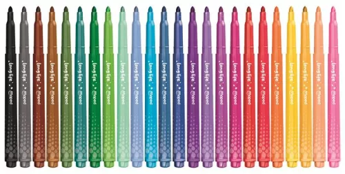 MAPED Filctoll készlet, 3,7 mm, kimosható, MAPED „Color'Peps Long Life 2”, 24 különböző szín