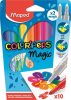 MAPED Filctoll készlet, 3,6 mm, MAPED "Color'Peps Magic", 8+2 különböző szín