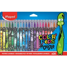   MAPED Filctoll készlet, 2,8 mm, kimosható, MAPED "Color'Peps Monster" 24 különböző szín