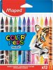 MAPED Filctoll készlet, 2,8 mm, kimosható, MAPED "Color'Peps Animals", 12 különböző szín