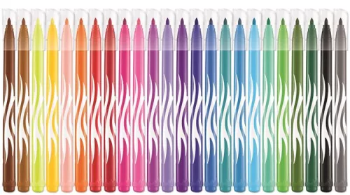MAPED Filctoll készlet, 2,8 mm, kimosható, MAPED "Color'Peps Jungle", 24 különböző szín