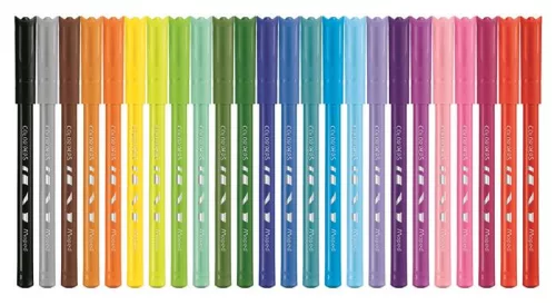 MAPED Filctoll készlet, 2 mm, kimosható, MAPED "Color'Peps Ocean", 24 különböző szín