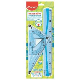   MAPED Vonalzókészlet, műanyag, hajlítható, 3 darabos, MAPED "Flex"