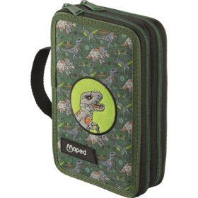   MAPED Tolltartó, töltött, 2 emeletes, cipzáras, MAPED, dinoszaurusz