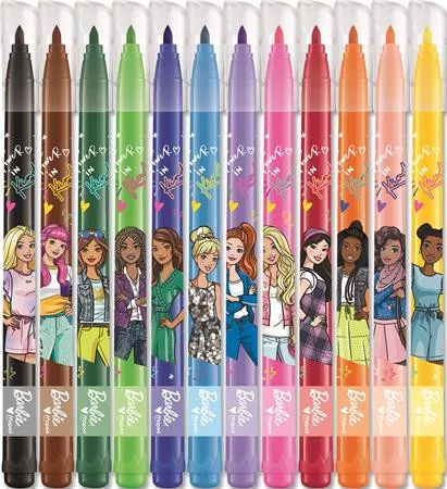MAPED BB Filctoll készlet, 2,8 mm, kimosható, MAPED "Barbie", 12 különböző szín