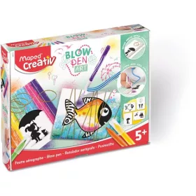   MAPED CREATIV Fújós filctoll készlet, pop, MAPED CREATIV "Blow pen Art"