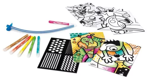 MAPED CREATIV Fújós filctoll készlet, csíkozás, MAPED CREATIV "Blow pen Art"